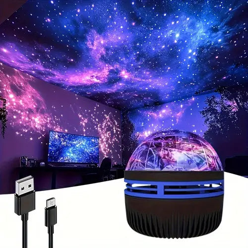 Aurora Galaxy Projector™ – Transform Any Room Into a Starry Sky